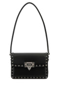 Valentino Garavani Woman Black Leather Rockstud23 Shoulder BagÃƒÆ’Ã‚Â¢