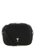 Ami Unisex Black Leather Paris Paris Crossbody Bag