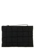 Bottega Veneta Man Black Nylon Cassette Clutch