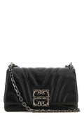 Givenchy Woman Black Leather Small 4G Soft Shoulder Bag