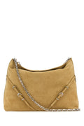 Givenchy Woman Beige Suede Voyou Chain Shoulder Bag