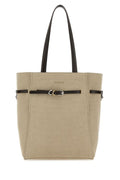 Givenchy Woman Sand Canvas Small Voyou Shopping Bag