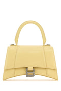 Balenciaga Woman Pastel Yellow Leather Small Hourglass Handbag