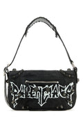 Balenciaga Man Black Leather Le Cagole Xs Diy Metal Crossbody Bag