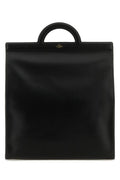 Valentino Garavani Man Black Leather Shopping Bag