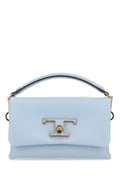 Tod's Woman Powder Blue Leather Micro T Timeless Handbag