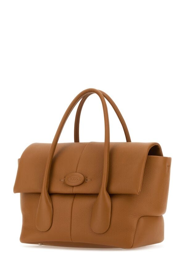 Tod's Woman Caramel Leather Small Bag Reverse Handbag