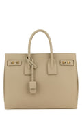Saint Laurent Woman Sand Leather Mini Sac De Jour Handbag