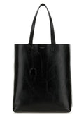 Saint Laurent Man Black Leather Bold Shopping Bag