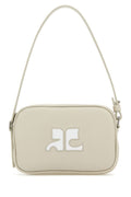 Courreges Woman Sand Leather Slim Shoulder Bag