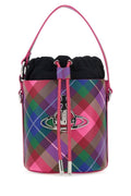Vivienne Westwood Woman Printed Synthetic Leather Small Daisy Bucket Bag
