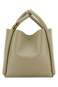 Boyy Woman Sage Green Leather Lotus 20 Handbag