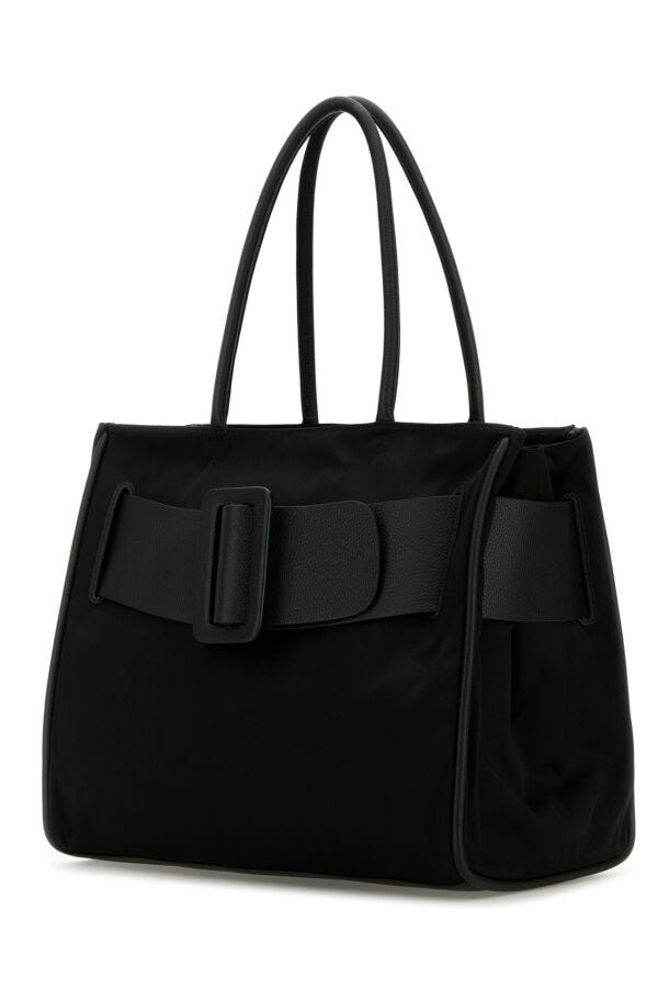 Boyy Woman Black Nylon Bobby Soft Shopping Bag