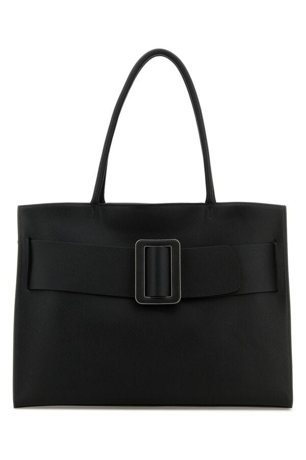 Boyy Woman Black Leather Bobby Soft Shopping Bag