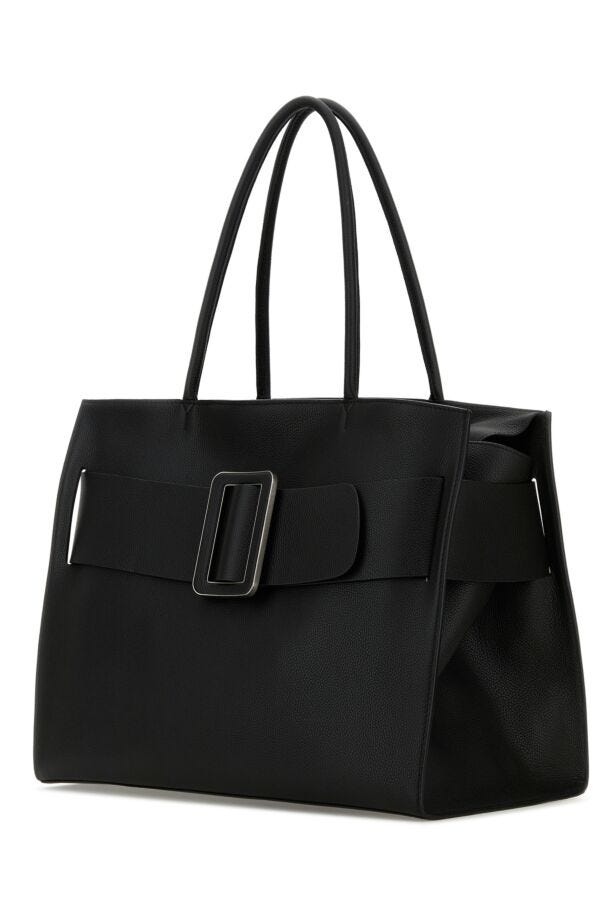 Boyy Woman Black Leather Bobby Soft Shopping Bag