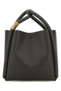 Boyy Woman Dark Grey Leather Lotus 20 Handbag