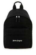 Palm Angels Man Black Canvas Cordura Backpack