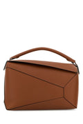 Loewe Man Brown Leather Large Puzzle Edge Handbag