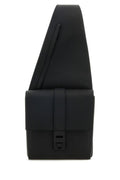 Salvatore Ferragamo Man Black Leather Crossbody Bag