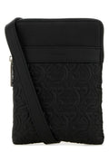 Salvatore Ferragamo Man Black Leather Crossbody Bag