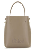 Chloe Woman Dove Grey Leather Micro Chloe Sense Handbag