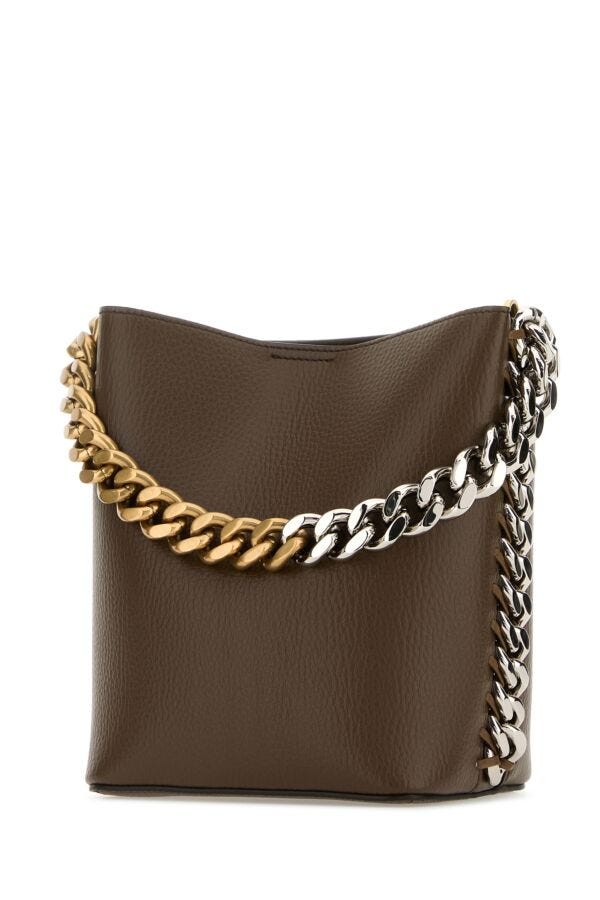 Stella Mccartney Woman Brown Alter Mat Frayme Bucket Bag