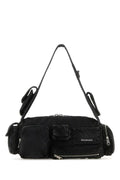 Balenciaga Man Black Denim Superbusy S Shoulder Bag