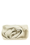 Burberry Woman Ivory Nappa Leather Rose Clutch