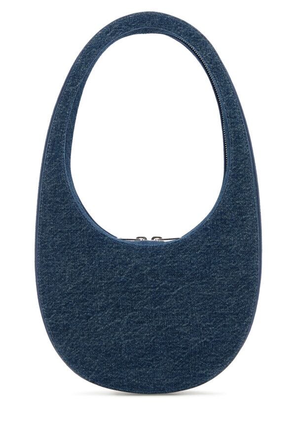 Coperni Woman Denim Swipe Handbag