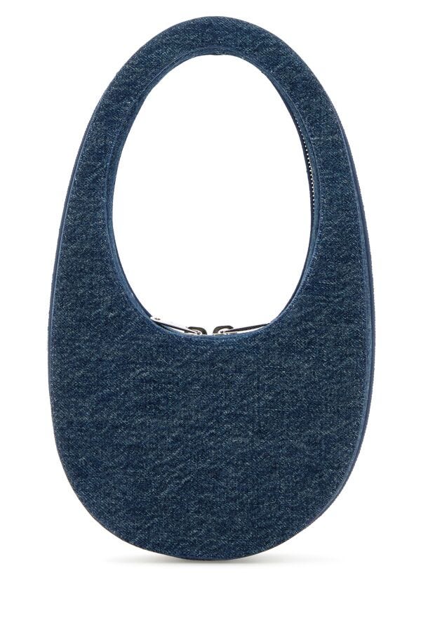 Coperni Woman Denim Mini Swipe Handbag
