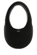 Coperni Woman Black Leather Mini Swipe Handbag