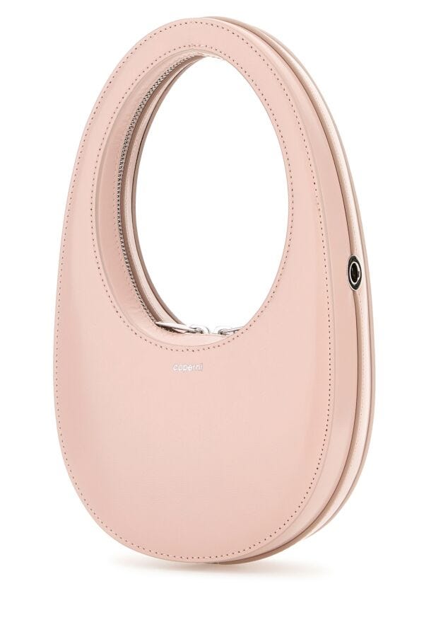 Coperni Woman Light Pink Leather Mini Swipe Handbag