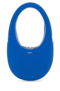 Coperni Woman Blue Leather Mini Swipe Handbag