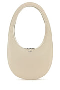 Coperni Woman Ivory Leather Swipe Handbag
