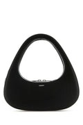 Coperni Woman Black Leather Baguette Swipe Handbag
