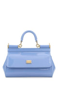 Dolce & Gabbana Woman Powder Blue Leather Small Sicily Handbag