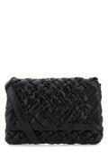 Bottega Veneta Man Black Leather Crossbody Bag