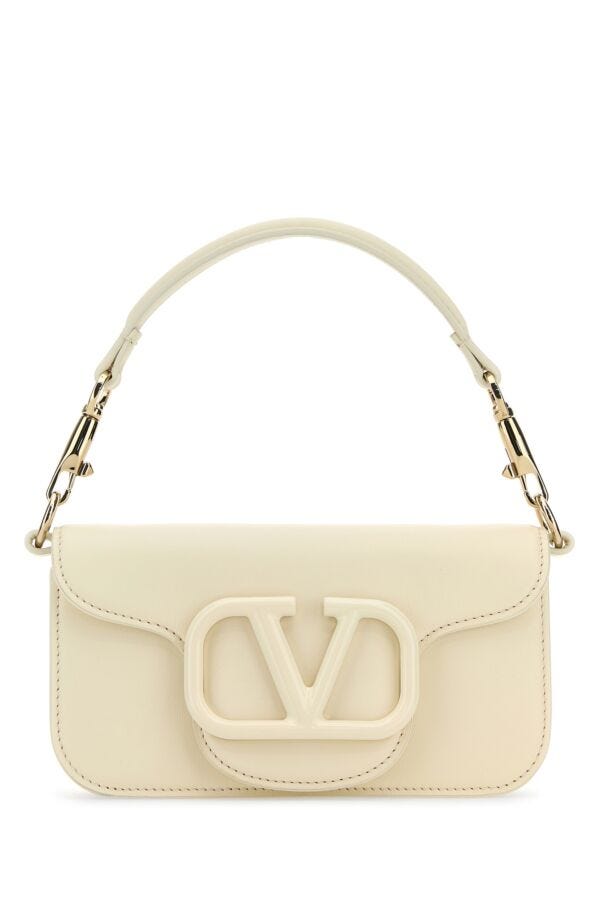 Valentino Garavani Woman Ivory Leather LocÃƒÆ’Ã‚Â£Ãƒâ€šÃ‚Â² Handbag