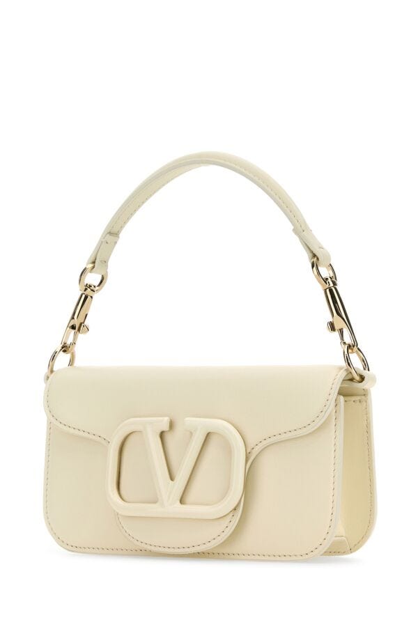 Valentino Garavani Woman Ivory Leather LocÃƒÆ’Ã‚Â£Ãƒâ€šÃ‚Â² Handbag