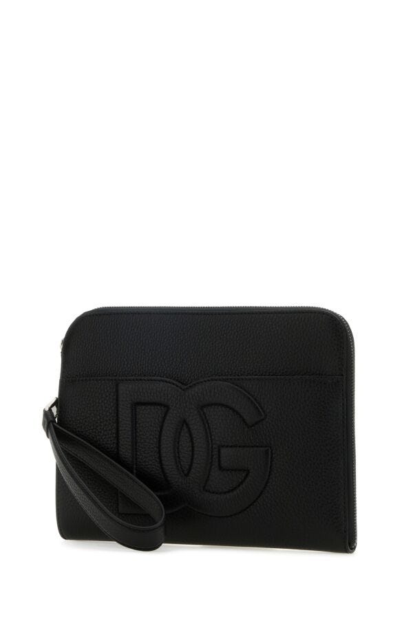 Dolce & Gabbana Man Black Leather Pouch