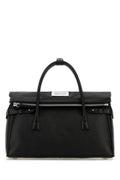 Maison Margiela Woman Black Leather 5Ac East West Handbag