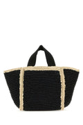 Marni Woman Black Raffia Shopping Bag