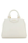 Givenchy Woman Ivory Leather Nano Antigona Cube Handbag