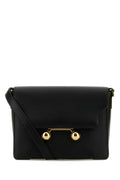 Marni Woman Black Leather Medium Trunkaroo Crossbody Bag