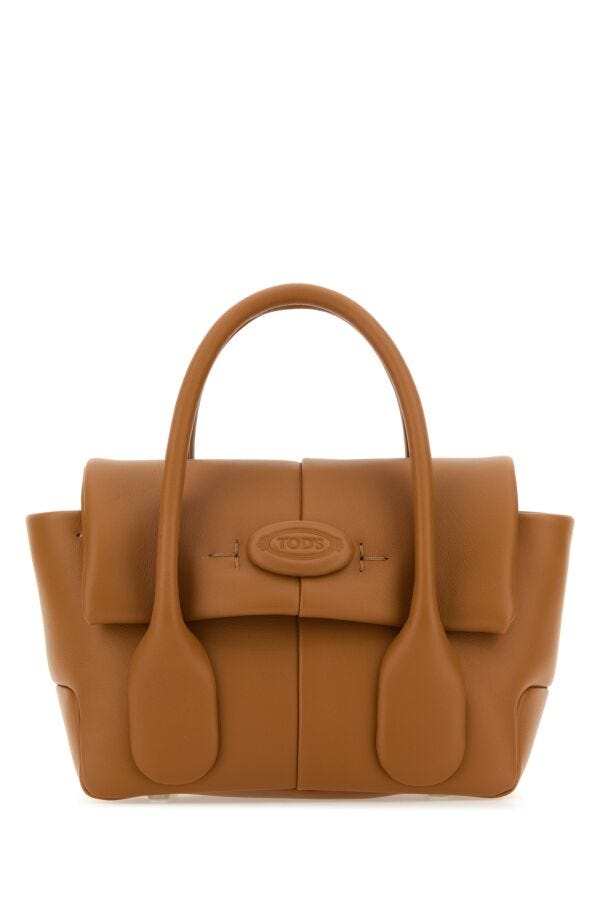 Tod's Woman Caramel Leather Mini Bag Reverse Handbag