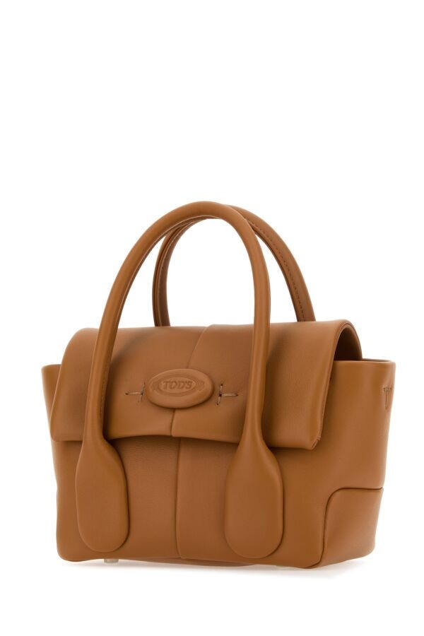 Tod's Woman Caramel Leather Mini Bag Reverse Handbag