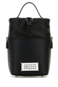 Maison Margiela Man Black Leather Mini 5Ac Bucket Bag