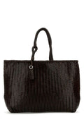 Lemaire Woman Brown Leather Xl Shopping Bag