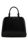 Givenchy Woman Black Leather Mini Antigona Cube Handbag