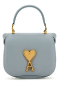Ami Unisex Powder Blue Leather Handbag